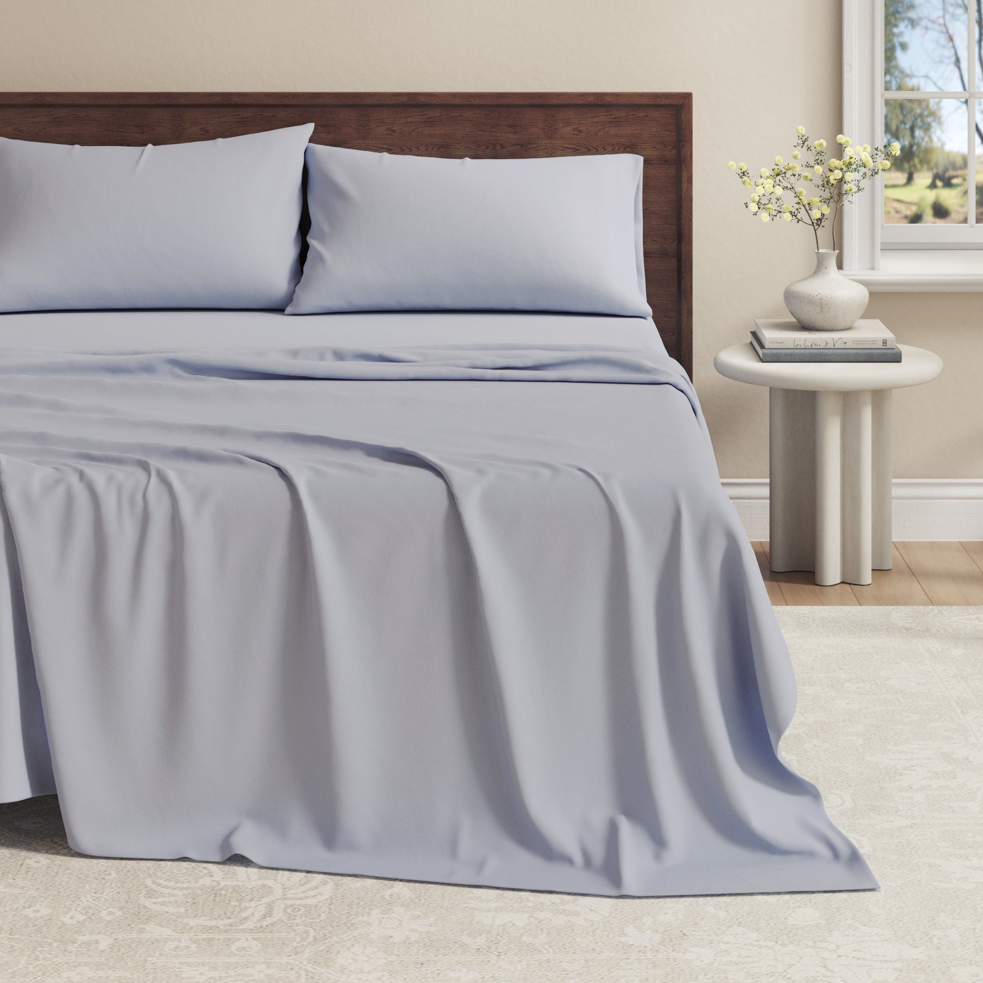 Viscose from Bamboo & Cotton Blend Jersey Knit Sheets