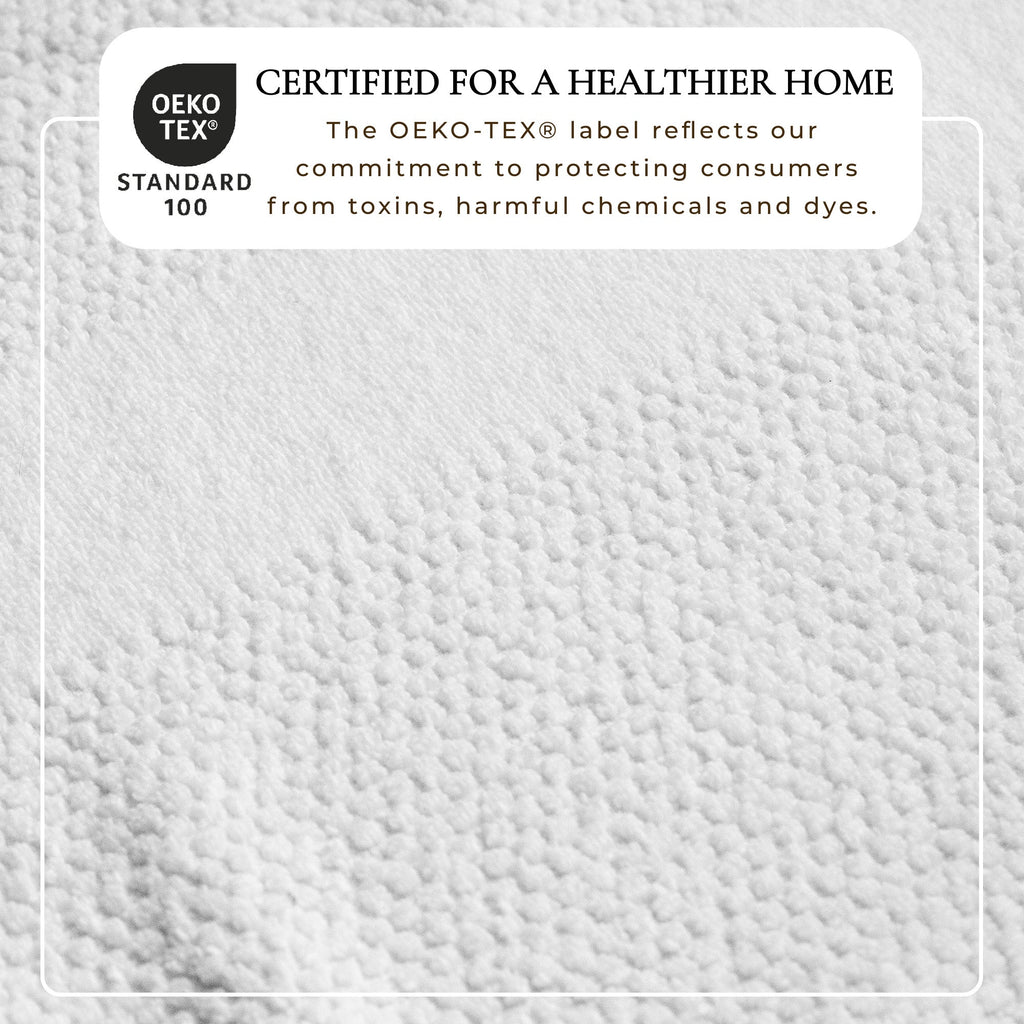 100% Cotton Woven Texture Bath Towel Set - Marbella Collection