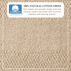 100% Cotton Woven Texture Bath Towel Set - Marbella Collection