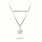 Zirconia Water Drop Pendant Clavicle Chain Necklace
